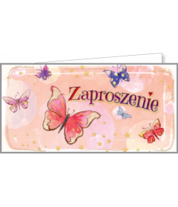 Zaproszenie uniwersalne zestaw 10 szt ZAB13