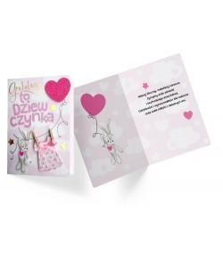 Kartka z okazji Narodzin Dziewczynki DK 783