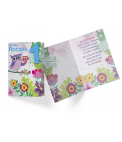 Kartka na 1 urodzinki dla chłopczyka DK 715