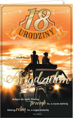 Kartka na 18-tkę z życzeniami  U34