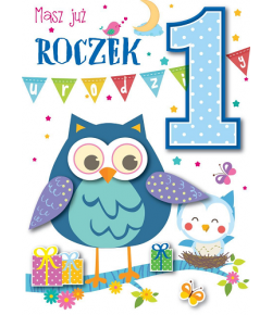 Kartka na Roczek dla chłopczyka DK 525