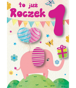 Kartka na Roczek urocza DK 719