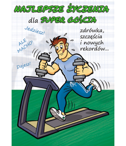 Kartka dla chłopaka sportowca Comic 6