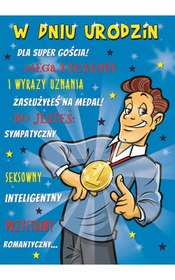 Kartka urodzinowa dla kolegi  Comic 8