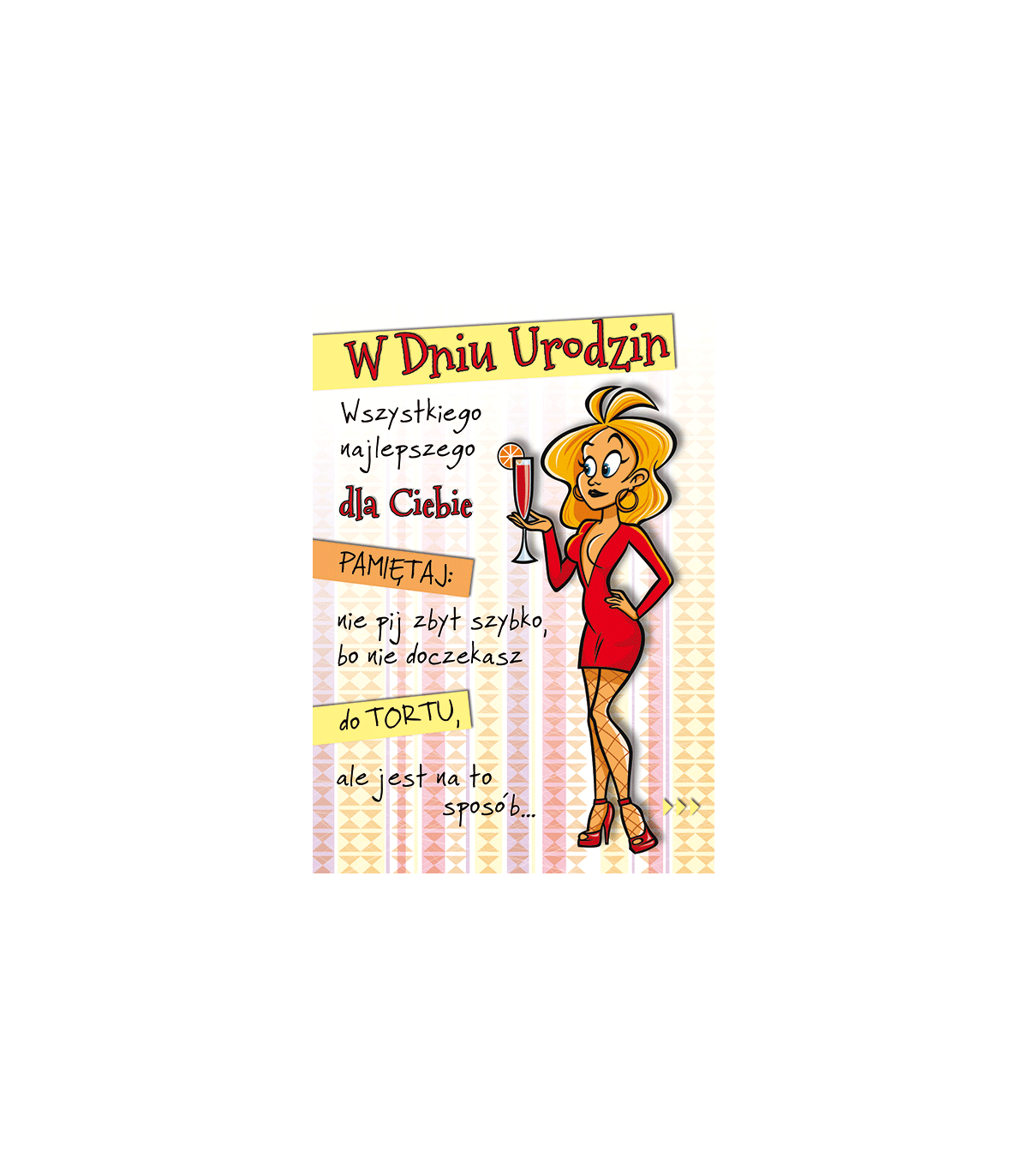 Kartka urodzinowa dla dziewczyny Comic 14