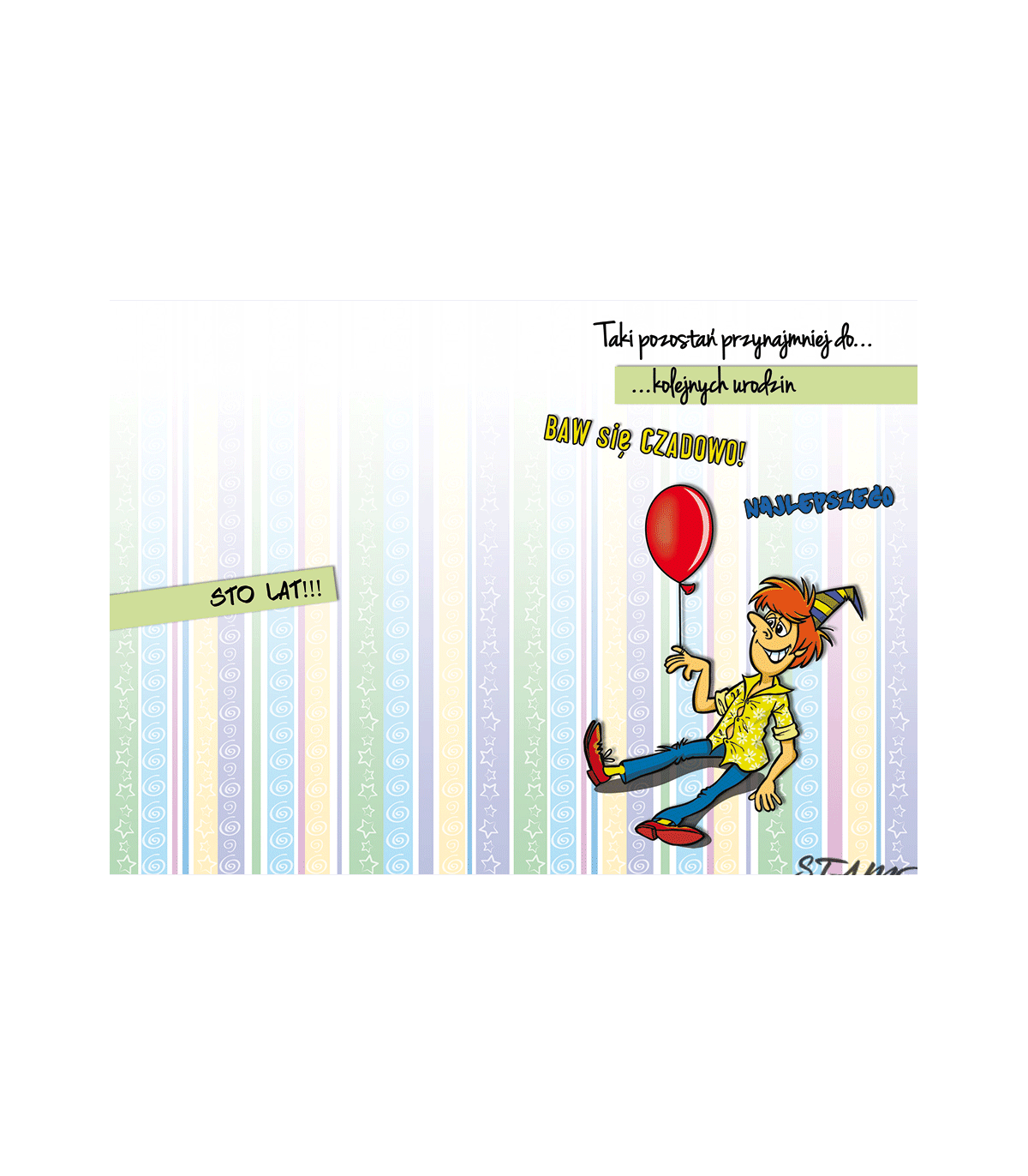 Kartka urodzinowa dla chłopaka Comic 16