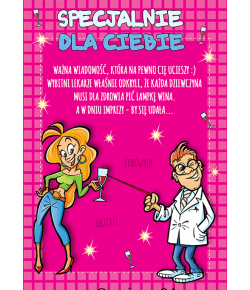 Kartka dla koleżanki z humorem Comic 24