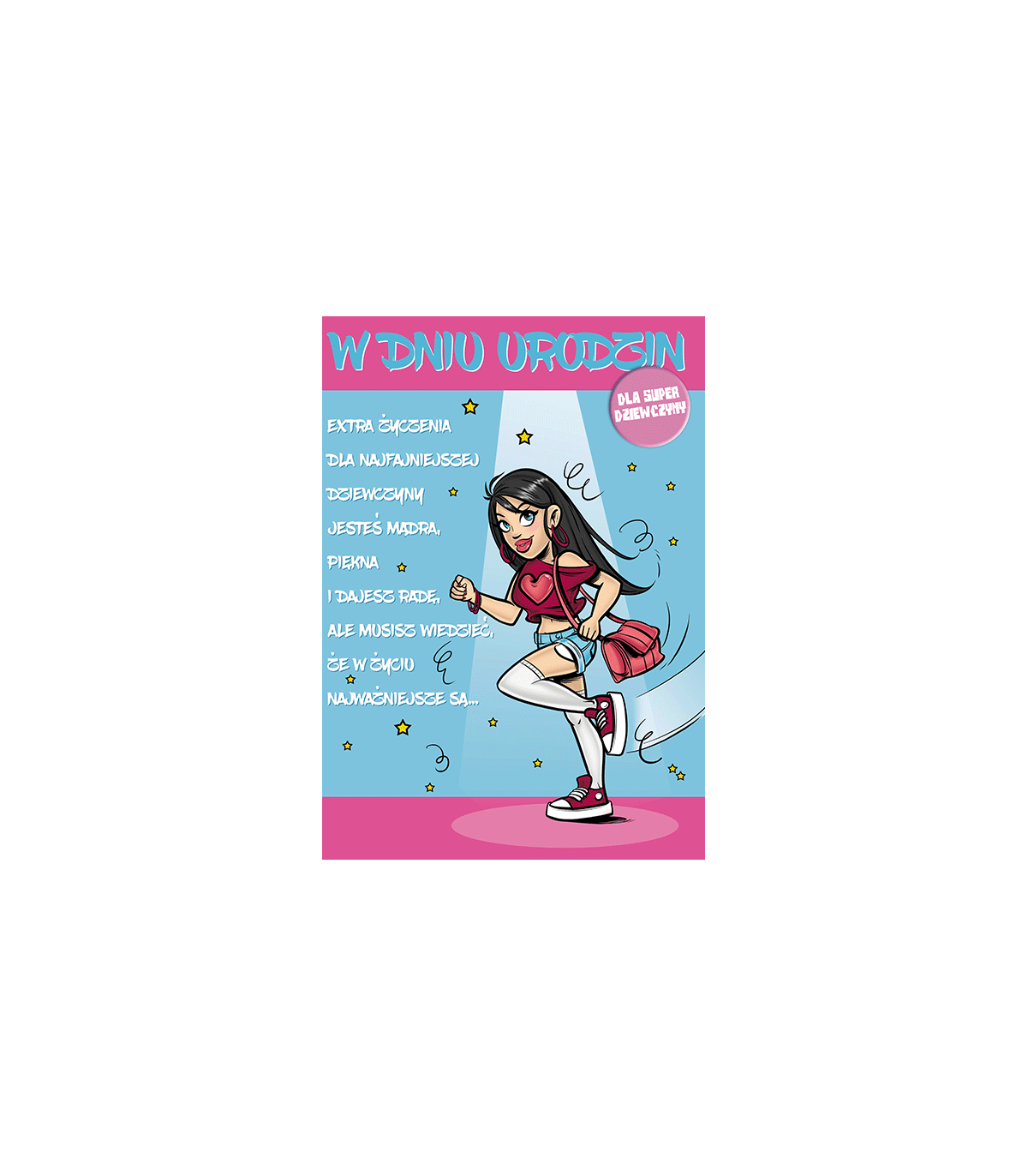 Kartka urodzinowa dla dziewczyny Comic 27