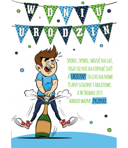 Kartka urodzinowa dla kolegi Comic 28