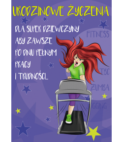 Kartka na urodziny dla koleżanki Comic 31