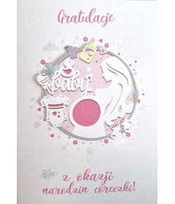 Kartka z okazji Narodzin Córki GM 715
