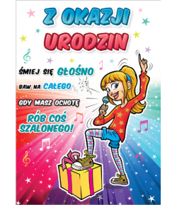 kartka na Urodziny wesoła Young 32