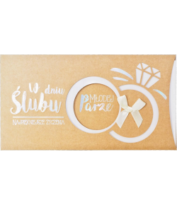 Kartka ślubna eko PM 158