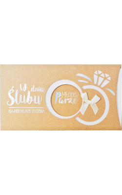 Kartka ślubna eko PM 158