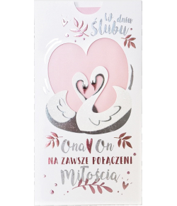 Kartka na ślub z życzeniami  PM 154