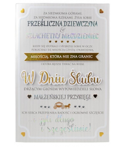 Kartka na ślub z ciekawymi życzeniami KPE 118