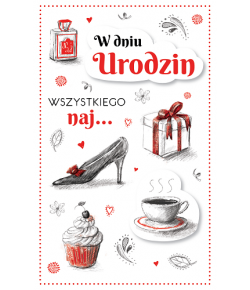 Kartka Urodzinowa dla Kobiety PS1