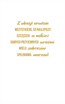 Kartka Urodzinowa dla Mężczyzny PS7