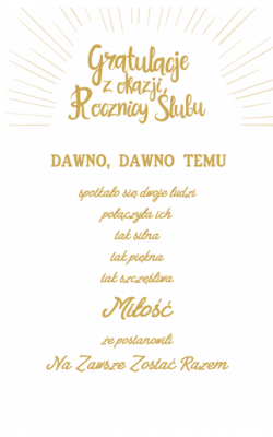Kartka z okazji Rocznicy ślubu RAB7