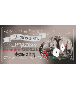 Zaproszenie na imprezę zestaw 10 szt ZAB95