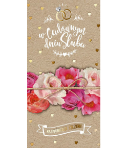 Kartka ślubna boho PM 180