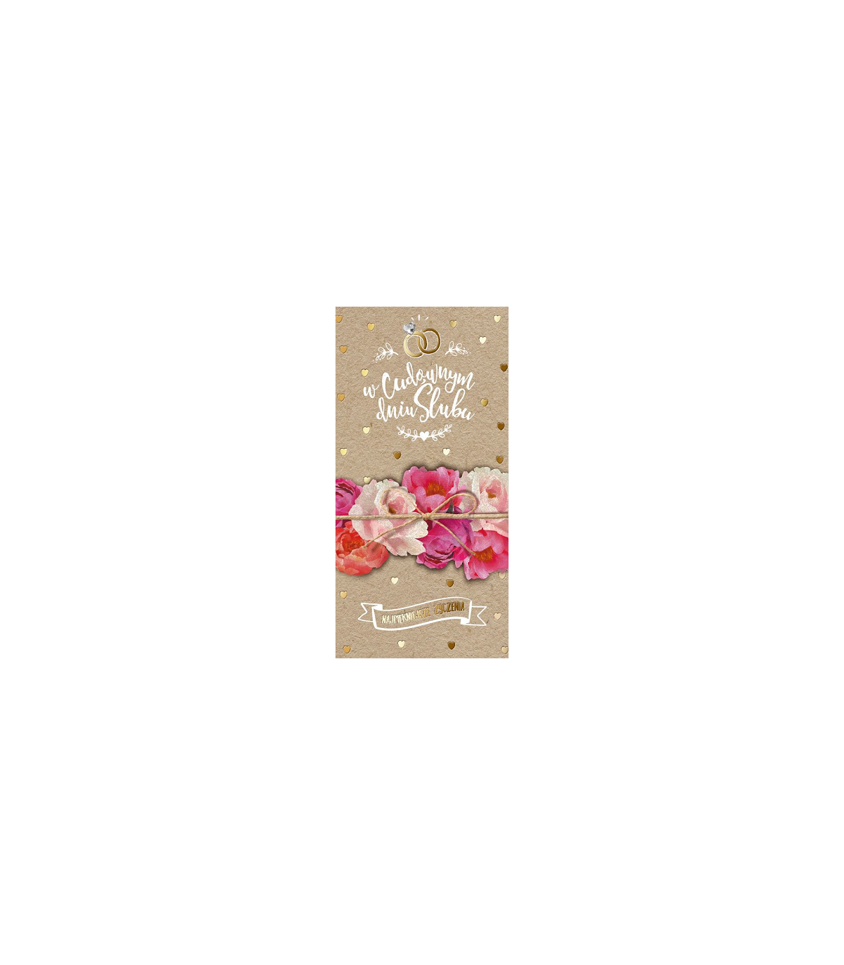 Kartka ślubna boho PM 180