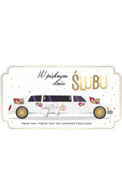 Kartka na ślub dla Młodej Pary PM 178