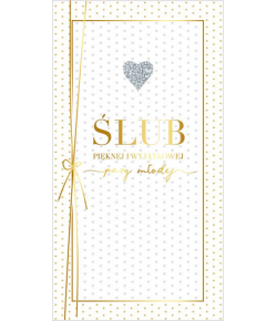 Kartka na ślub elegancka PM184