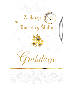 Kartka na 5,10,15,20,25,30,35,40,45,50,55,60 rocznicę ślubu LUX47
