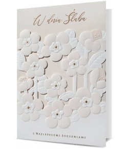 Kartka na ślub elegancka urocza HM 1030