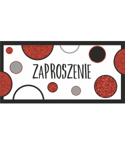 Zaproszenie na imprezę , uroczystość zestaw 10 szt ZAB113