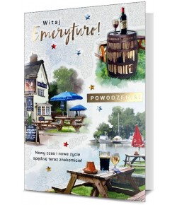 Kartka na Emeryturę bez życzeń HM 1495