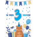 Kartka na 3 urodziny PR 322