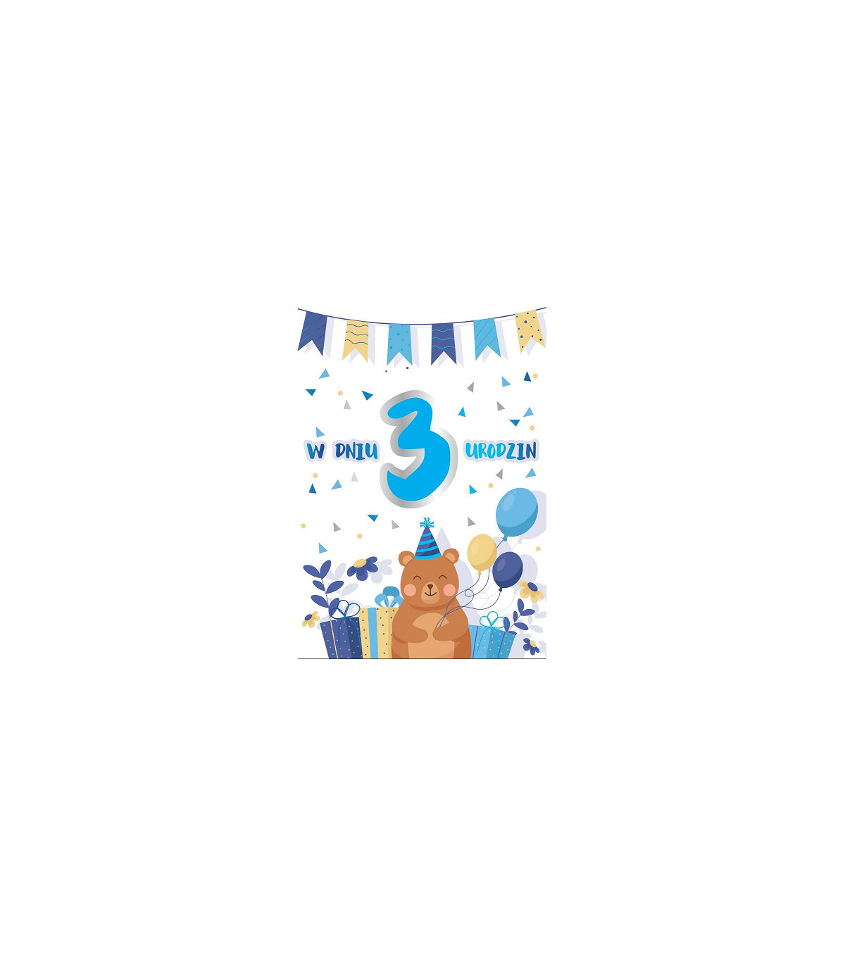 Kartka na 3 urodziny PR 322