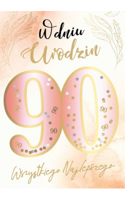 Kartka z okazji 90 urodzin KNF 44