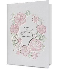 Kartka na ślub elegancka pastelowa HM 1004