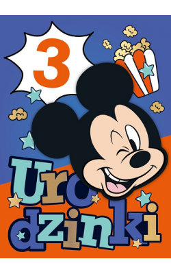 Kartka na urodziny- z Myszką Miki DSK18