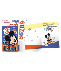 Kartka na urodziny- z Myszką Miki DSK18
