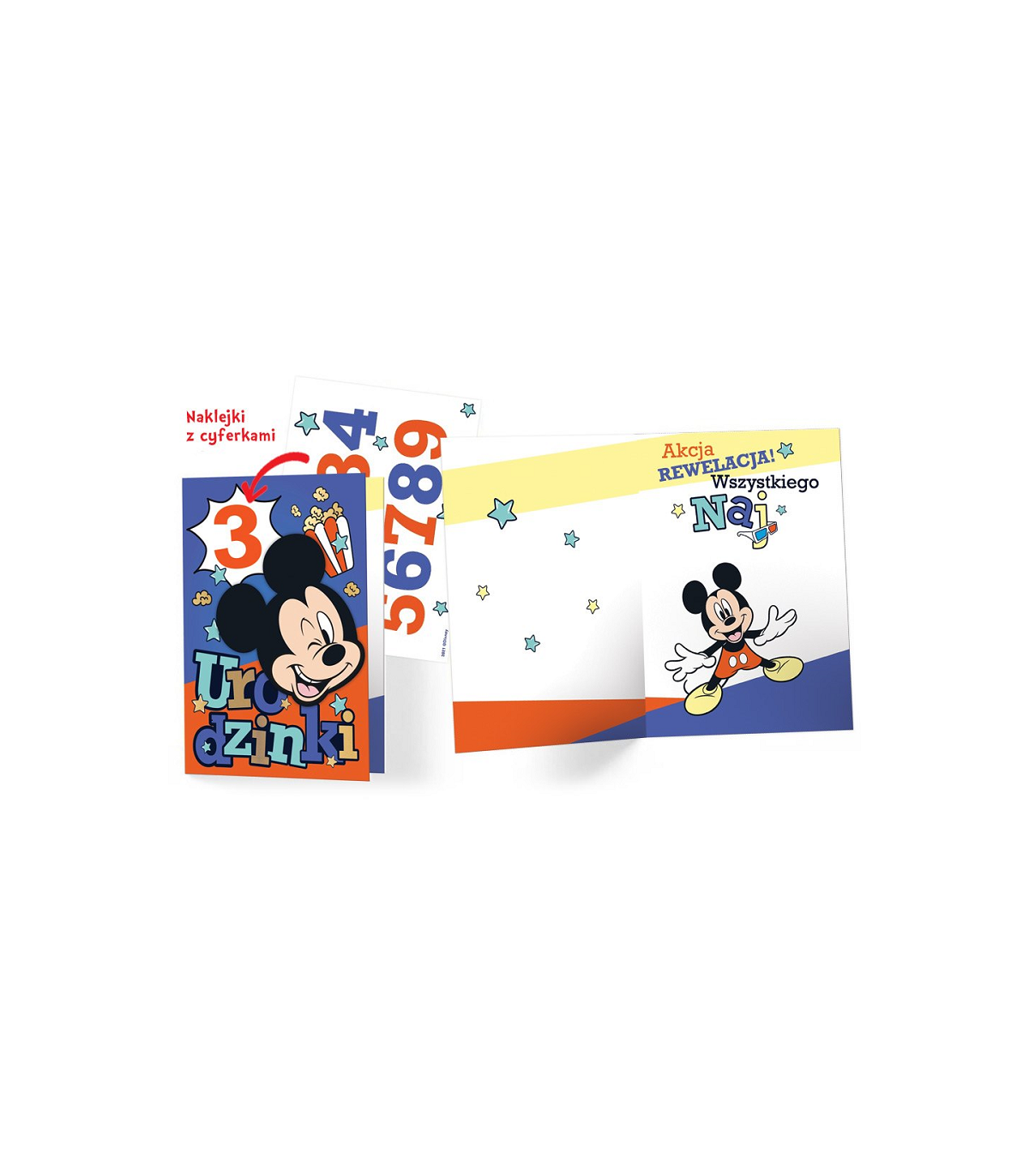 Kartka na urodziny- z Myszką Miki DSK18