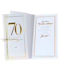 70 urodziny kartka z życzeniami PM 196