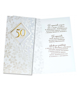Kartka z okazji 50 Rocznicy Ślubu PM189
