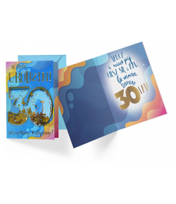 Kartka z okazji 30 urodzin KNF 35