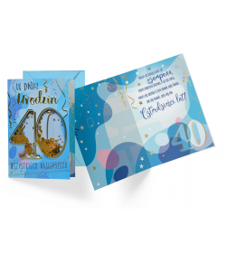 Kartka z okazji 40 urodzin KNF 37