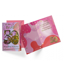 Kartka z okazji 50 urodzin KNF38