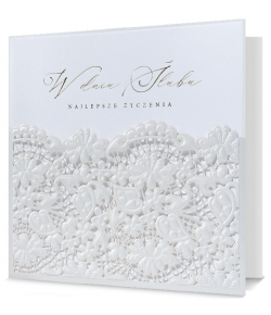 Kartka na ślub ażurowa HM 1001