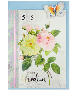 Kartka urodzinowa z ustawianą cyfrą lat HM 2347