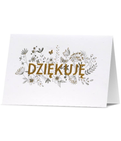 Duża Kartka Dziękuje bez tekstu elegancka HM1042