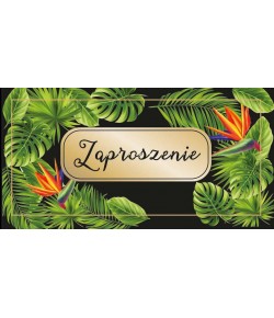 Zaproszenie na imprezę , uroczystość zestaw 10 szt ZAB122