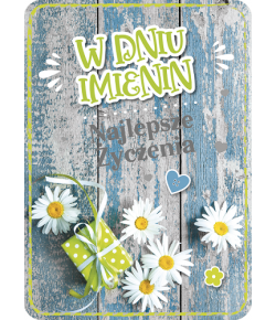 Kartka imieninowa z życzeniami GM767