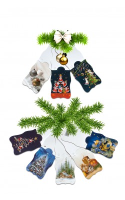 Karneciki do prezentów mix zestaw 01